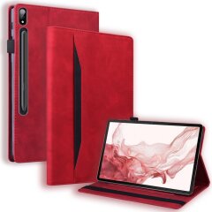 Чохол Deexe Business Style для Samsung Galaxy Tab S9 Plus (X810/816) - Red