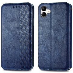 Чохол Deexe Rhombus Wallet для Samsung Galaxy A04 (A045) - Blue