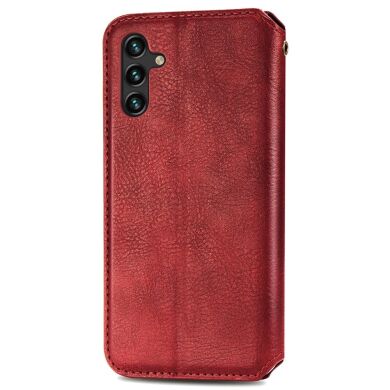 Чехол Deexe Rhombus Wallet для Samsung Galaxy A13 5G (A136) / A04s (A047) - Red