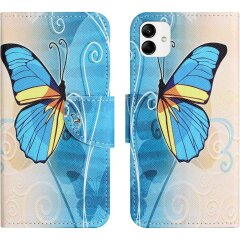 Чохол-книжка Deexe Color Wallet для Samsung Galaxy A04 (A045) - Blue Butterfly