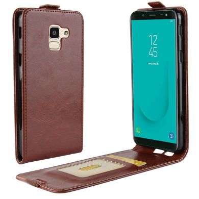 Чехол Deexe Flip Case для Samsung Galaxy J6 2018 (J600) - Brown