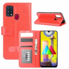 Чехол-книжка Deexe Wallet Style для Samsung Galaxy M31 (M315) - Red