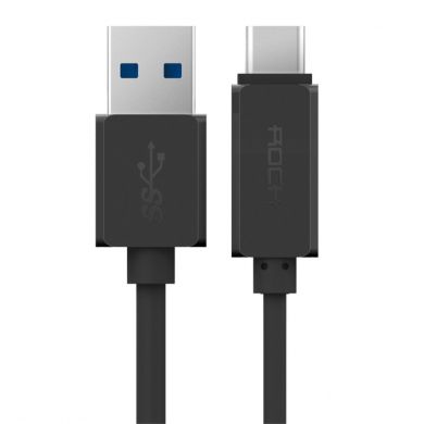 Дата-кабель ROCK Type C (USB 3.0) - Black