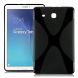 Силиконовая накладка Deexe X-Shaped для Samsung Galaxy Tab E 9.6 (T560/561) - Black. Фото 1 из 6