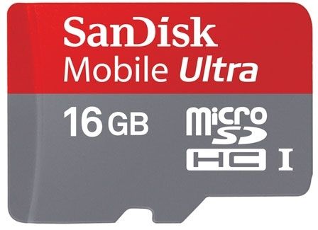 Картка пам`яті MicroSD SanDisk 16GB 10 class UHS-I