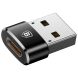 Адаптер Baseus USB to Type-C (CAAOTG-01) - Black. Фото 3 из 16