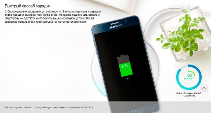 Панель для беспроводной зарядки Samsung Fast Charge (EP-PN920BBRGRU) - Black