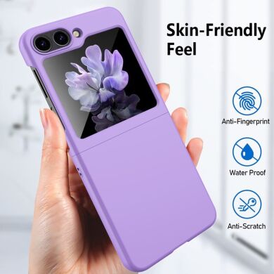 Пластиковый чехол Deexe Hard Shell (FF) для Samsung Galaxy Flip 5 - Purple