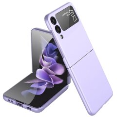 Пластиковый чехол Deexe Hard Shell (FF) для Samsung Galaxy Flip 3 - Purple