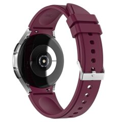 Ремешок UniCase Silicone Strap для Samsung Galaxy Watch 4 Classic (46mm) / Watch 4 Classic (42mm) / Watch 4 (40mm) / Watch 4 (44mm) - Wine Red