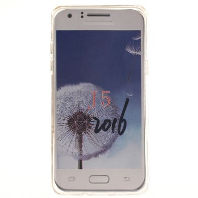 Силиконовая накладка Deexe Life Style для Samsung Galaxy J5 2016 (J510) - Feather Pattern