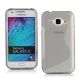 Силиконовая накладка Deexe S Line для Samsung Galaxy J1 Ace (J110) - Grey. Фото 1 из 4