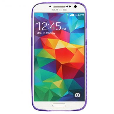Силиконовая накладка Deexe S Line для Samsung S5 mini (G800) - Violet