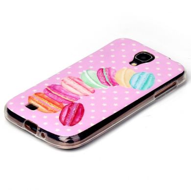 Силиконовый (TPU) чехол Deexe Life Style для Samsung Galaxy S4 (i9500) - Sweet Macarons