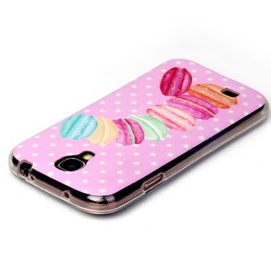 Силиконовый (TPU) чехол Deexe Life Style для Samsung Galaxy S4 (i9500) - Sweet Macarons