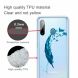 Силиконовый (TPU) чехол Deexe Pretty Glossy для Samsung Galaxy A11 (A115) / Galaxy M11 (M115) - Blue Feather. Фото 2 из 4