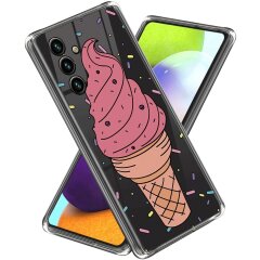 Силиконовый (TPU) чехол Deexe Pretty Glossy для Samsung Galaxy A34 (A346) - Ice Cream
