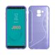 Силиконовый (TPU) чехол Deexe S Line для Samsung Galaxy J6 2018 (J600) - Light Purple. Фото 1 из 2