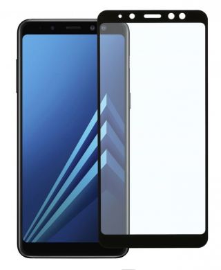 Защитное стекло 2E Full Cover для Samsung Galaxy A8+ (A730) - Black