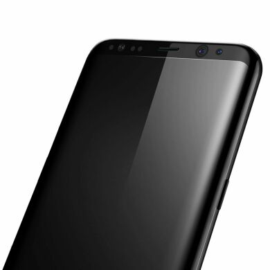 Защитное стекло BASEUS 3D Curved Silk Print Full Cover для Samsung Galaxy S8 Plus (G955) - Black