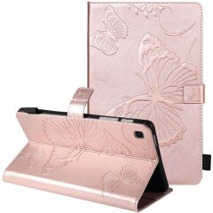 Защитный чехол Deexe Butterfly для Samsung Galaxy Tab A7 Lite (T220/T225) - Rose Gold