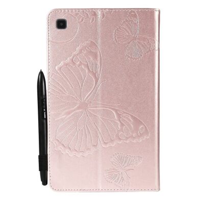 Защитный чехол Deexe Butterfly для Samsung Galaxy Tab A7 Lite (T220/T225) - Rose Gold