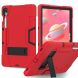 Защитный чехол Deexe Color Kickstand для Samsung Galaxy Tab S9 / S9 FE (X710/716/510) - Red / Black. Фото 2 из 12
