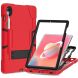 Защитный чехол Deexe Color Kickstand для Samsung Galaxy Tab S9 / S9 FE (X710/716/510) - Red / Black. Фото 3 из 12