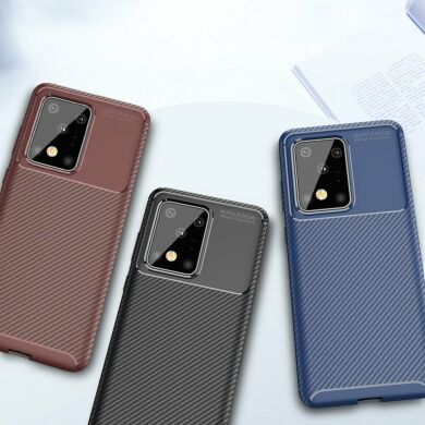 Защитный чехол Deexe Fusion для Samsung Galaxy S20 Ultra (G988) - Brown