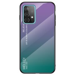 Захисний чохол Deexe Gradient Color для Samsung Galaxy A52 (A525) / A52s (A528) - Purple / Green