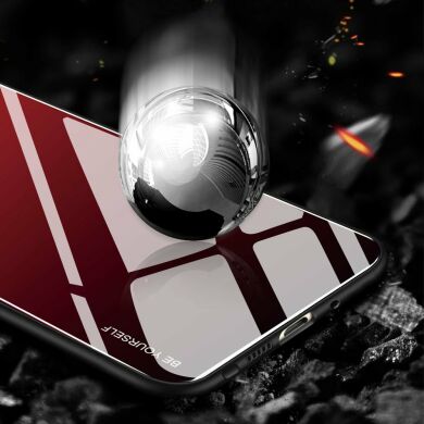 Защитный чехол Deexe Gradient Color для Samsung Galaxy Note 10+ (N975) - Red / Black