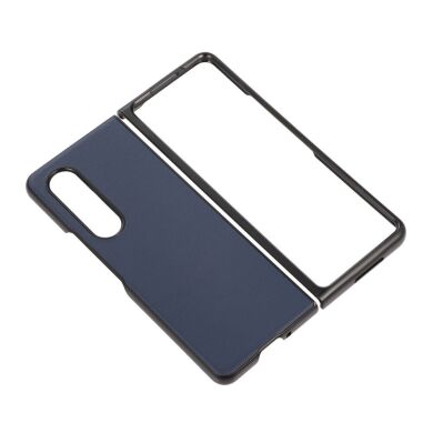 Защитный чехол Deexe Leather Case для Samsung Galaxy Fold 3 - Blue