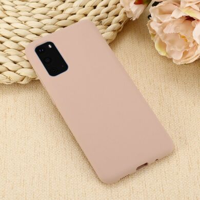 Защитный чехол Deexe Silicone Case для Samsung Galaxy S20 Plus (G985) - Pink