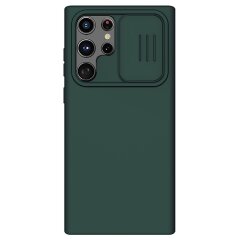 Защитный чехол NILLKIN CamShield Silky Silicone Case для Samsung Galaxy S22 Ultra - Green