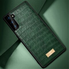 Захисний чохол SULADA Crocodile Style для Samsung Galaxy S21 (G991) - Green