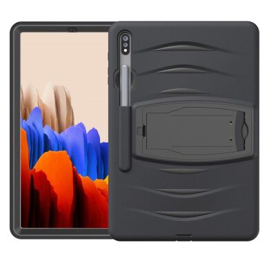 Защитный чехол UniCase Bravo Series для Samsung Galaxy Tab S7 Plus (T970/975) / S8 Plus (T800/806) - Black