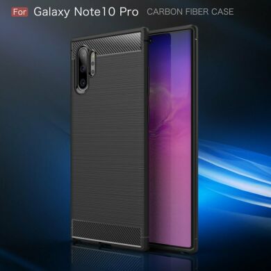 Защитный чехол UniCase Carbon для Samsung Galaxy Note 10+ (N975) - Black