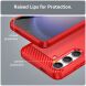 Защитный чехол UniCase Carbon для Samsung Galaxy S24 - Red. Фото 6 из 8