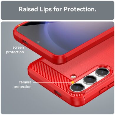 Защитный чехол UniCase Carbon для Samsung Galaxy S24 - Red