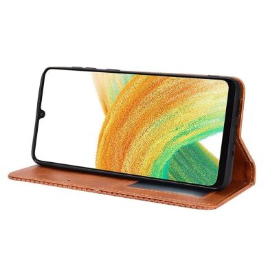Чехол Deexe Retro Style для Samsung Galaxy A23 (A235) / Galaxy M23 (M236) - Brown