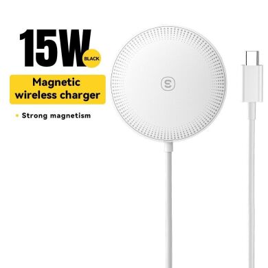 Беспроводное зарядное устройство ESSAGER Magnetic Wireless Charger (15W) - White
