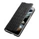 Кожаный чехол QIALINO Croco Case для Samsung Galaxy Fold 4 - Black. Фото 3 из 5