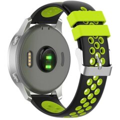 Ремешок Deexe Dot Color для часов с шириной крепления 18 мм - Black / Green