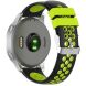 Ремешок Deexe Dot Color для часов с шириной крепления 18 мм - Black / Green. Фото 1 из 8