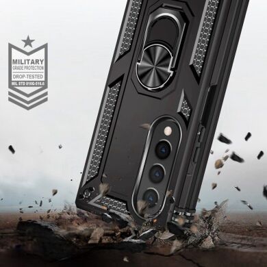 Защитный чехол Deexe Armor Case (FF) для Samsung Galaxy Fold 4 - Silver