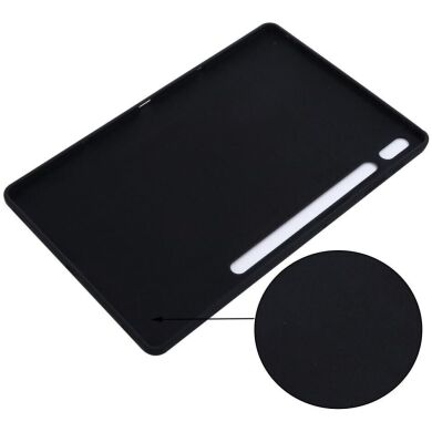 Защитный чехол Deexe Silicone Shell для Samsung Galaxy Tab S9 FE Plus (X610.616) - Black