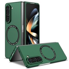 Пластиковий чохол Deexe Magnetic Shell для Samsung Galaxy Fold 5 - Blackish Green