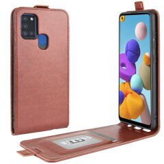 Чехол Deexe Flip Case для Samsung Galaxy A21s (A217) - Brown