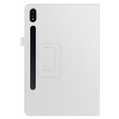 Чехол Deexe Folder Style для Samsung Galaxy Tab S7 Plus (T970/975) / S8 Plus (T800/806) - White