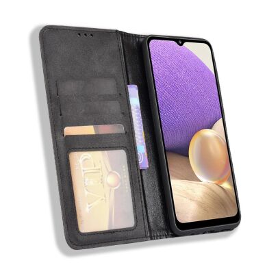Чехол Deexe Retro Wallet для Samsung Galaxy A13 5G (A136) / A04s (A047) - Black